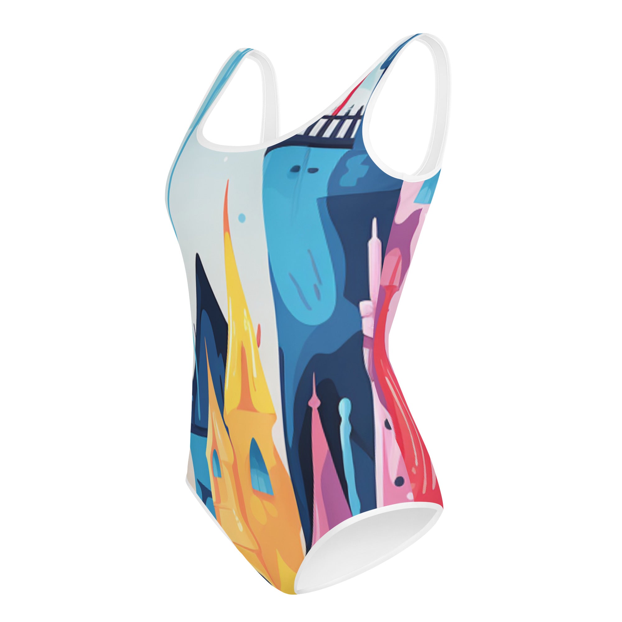 Princess Castle All - Over Print Youth Swimsuit - Caster Coast