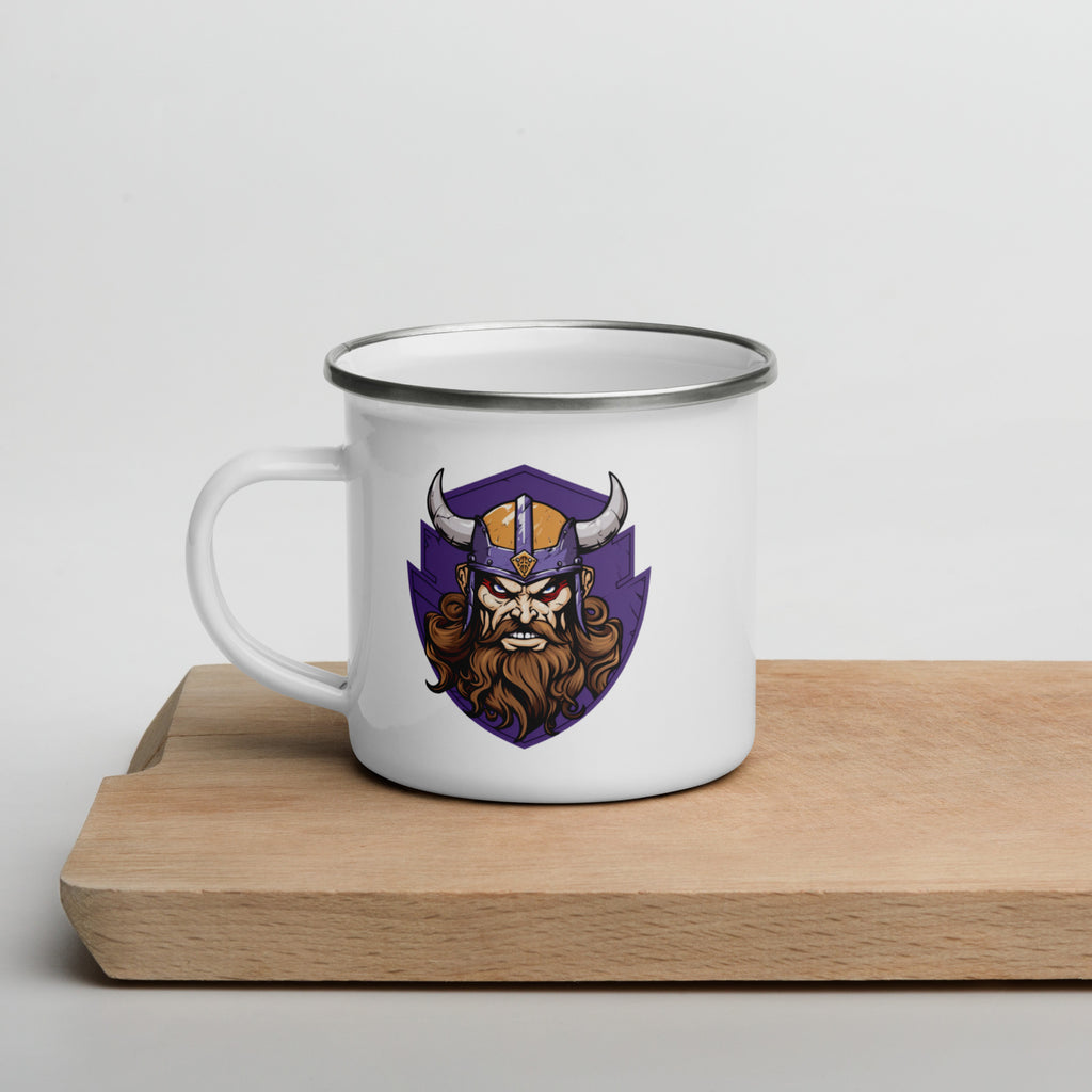 Geeky Mug for Viking Barbarians – Chaotic Evil Enamel Camp Cup