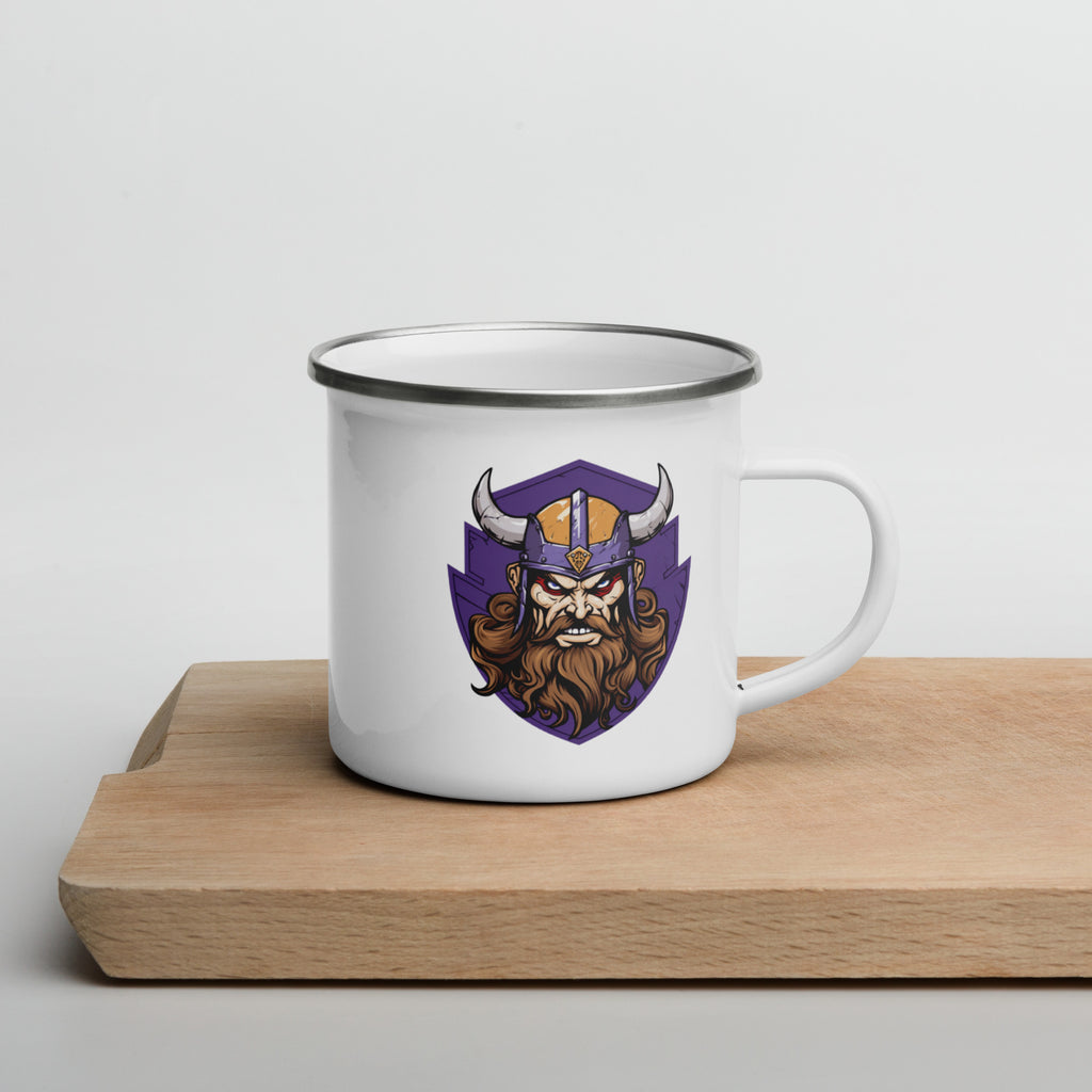 Geeky Mug for Viking Barbarians – Chaotic Evil Enamel Camp Cup