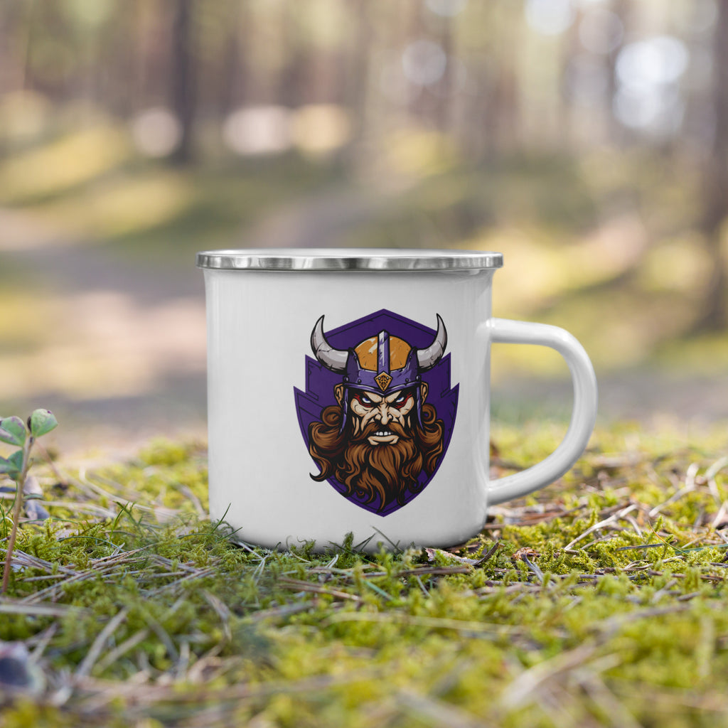 Geeky Mug for Viking Barbarians – Chaotic Evil Enamel Camp Cup
