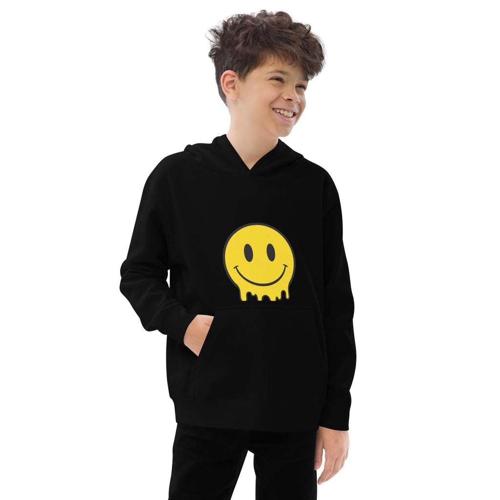 Melting Smiley - Kids fleece hoodie - Caster Coast