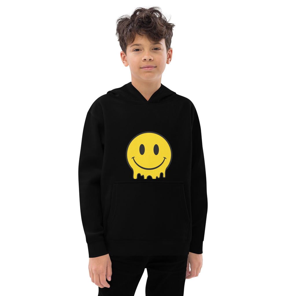 Melting Smiley - Kids fleece hoodie - Caster Coast