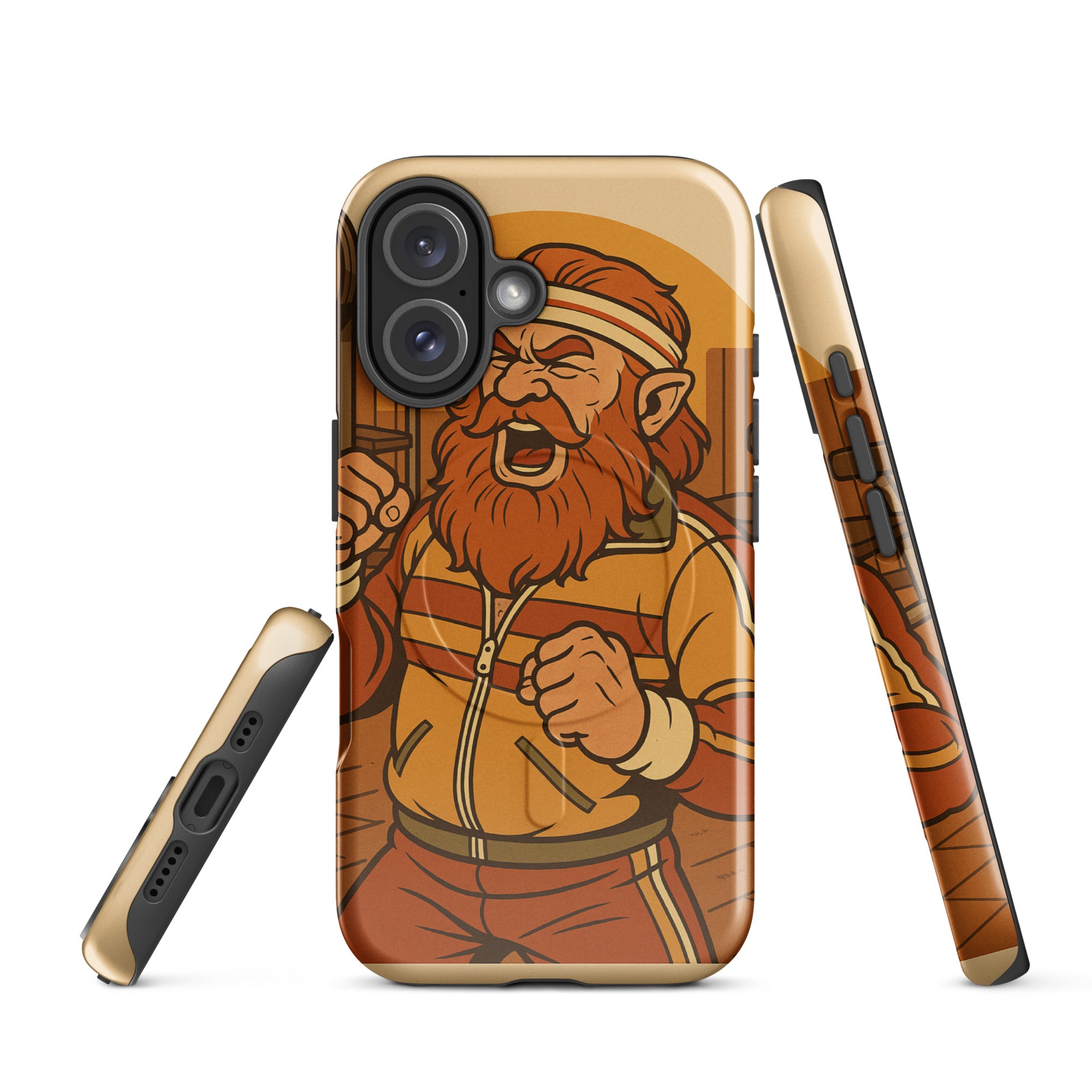 Dwarven PUMP: The Ultimate Fantasy Fitness MagSafe Case for iPhone® - Caster Coast