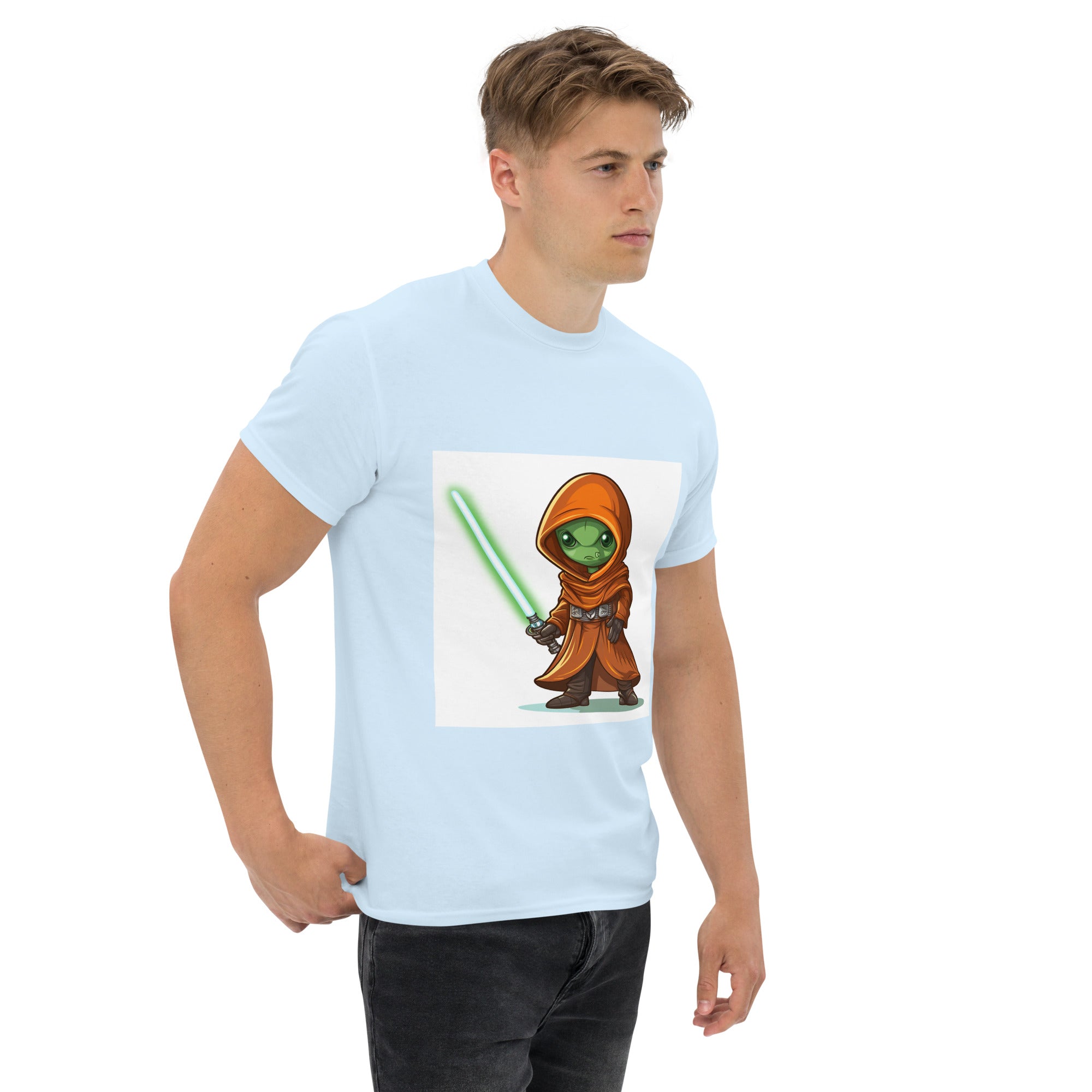 Green Alien Jedi men's classic tee - Caster Coast