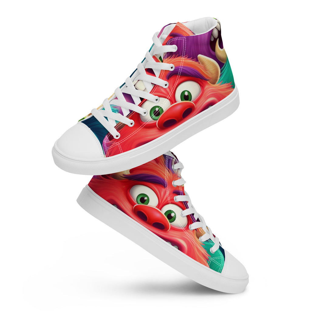 Funky Monsters Men’s high top canvas shoes - Caster Coast