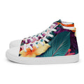 Flowers are Life Men’s high top canvas shoes - Caster Coast
