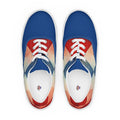 Men’s argyle lace - up canvas shoes - Caster Coast