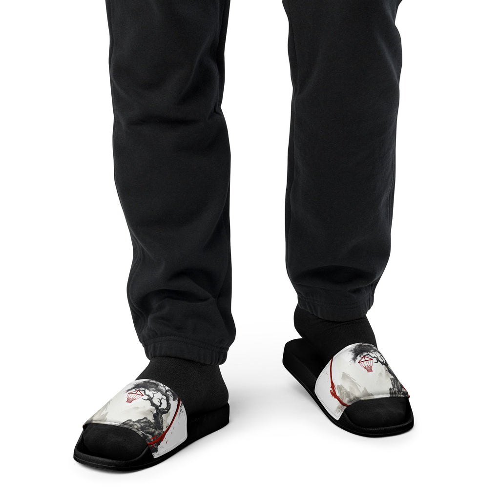 Chinese hoop painting men’s slides - Caster Coast