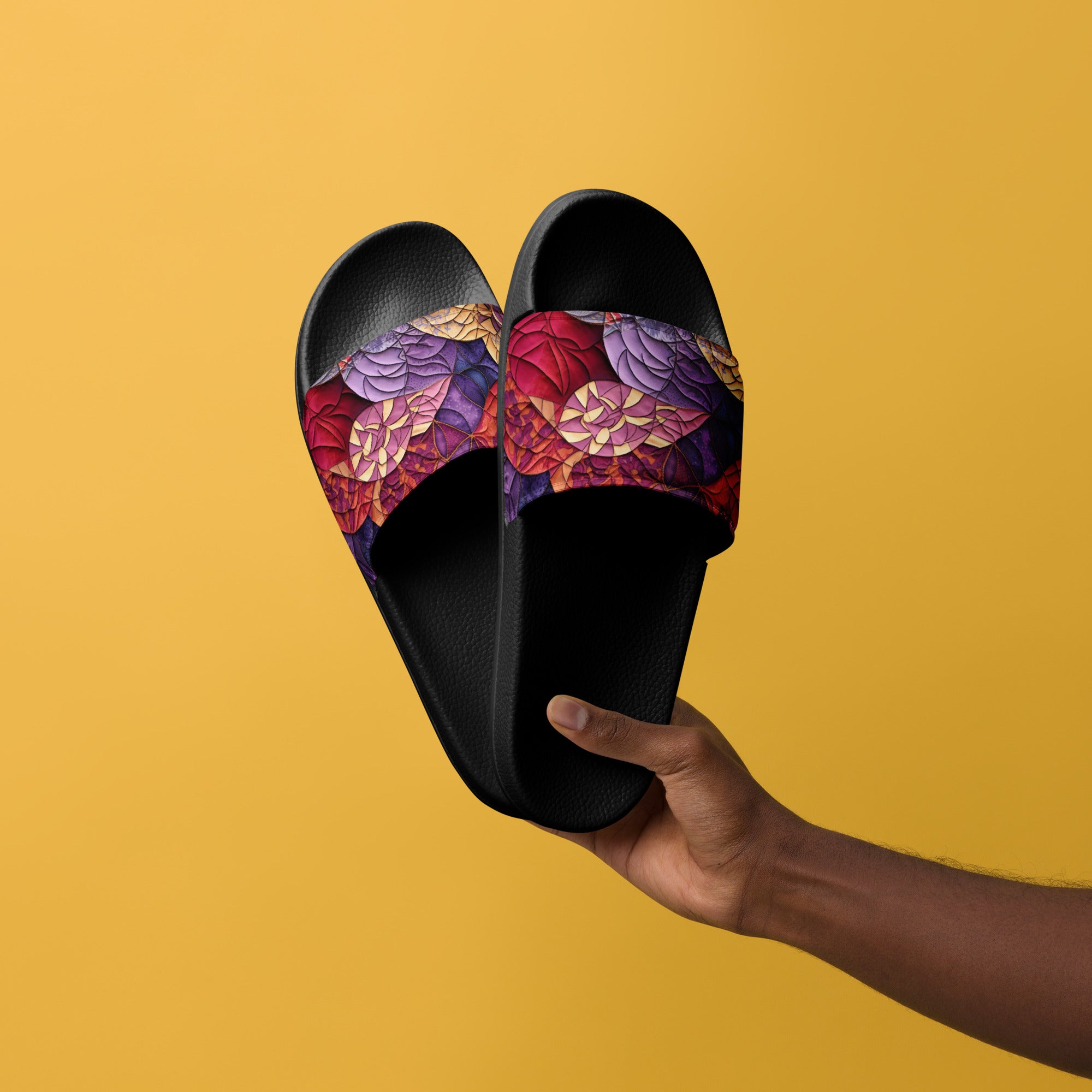 Comfy quilt men’s slides - Caster Coast