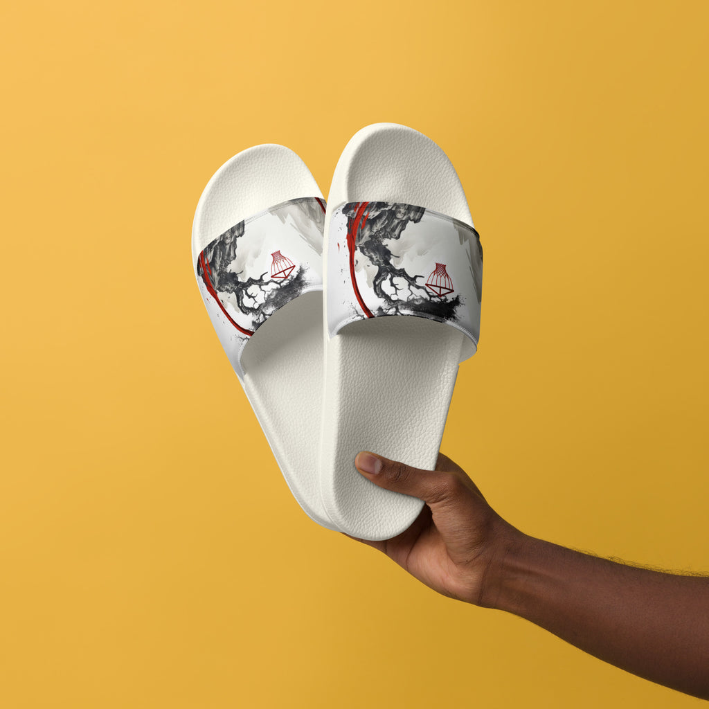 Chinese hoop painting men’s slides - Caster Coast