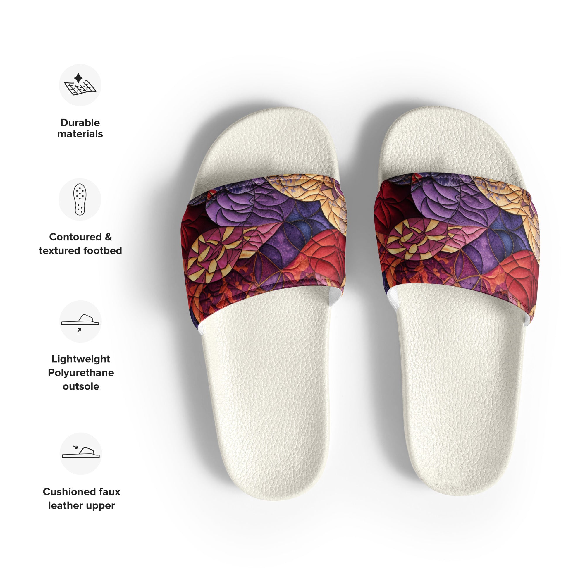 Comfy quilt men’s slides - Caster Coast