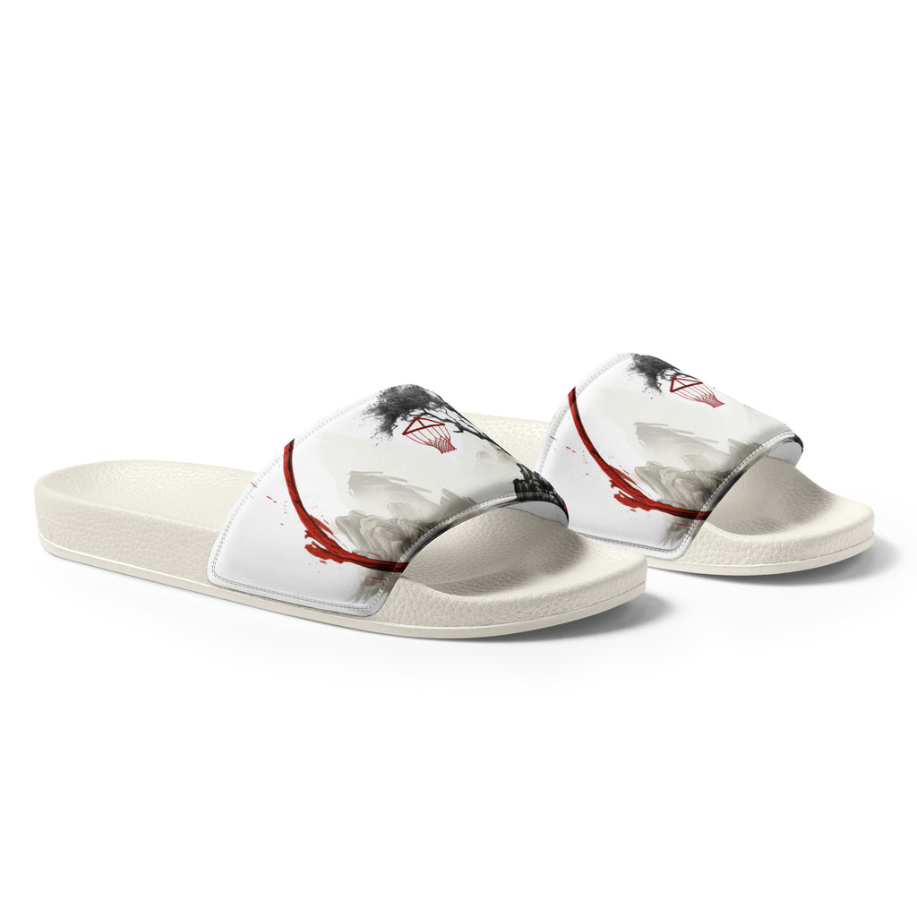 Chinese hoop painting men’s slides - Caster Coast