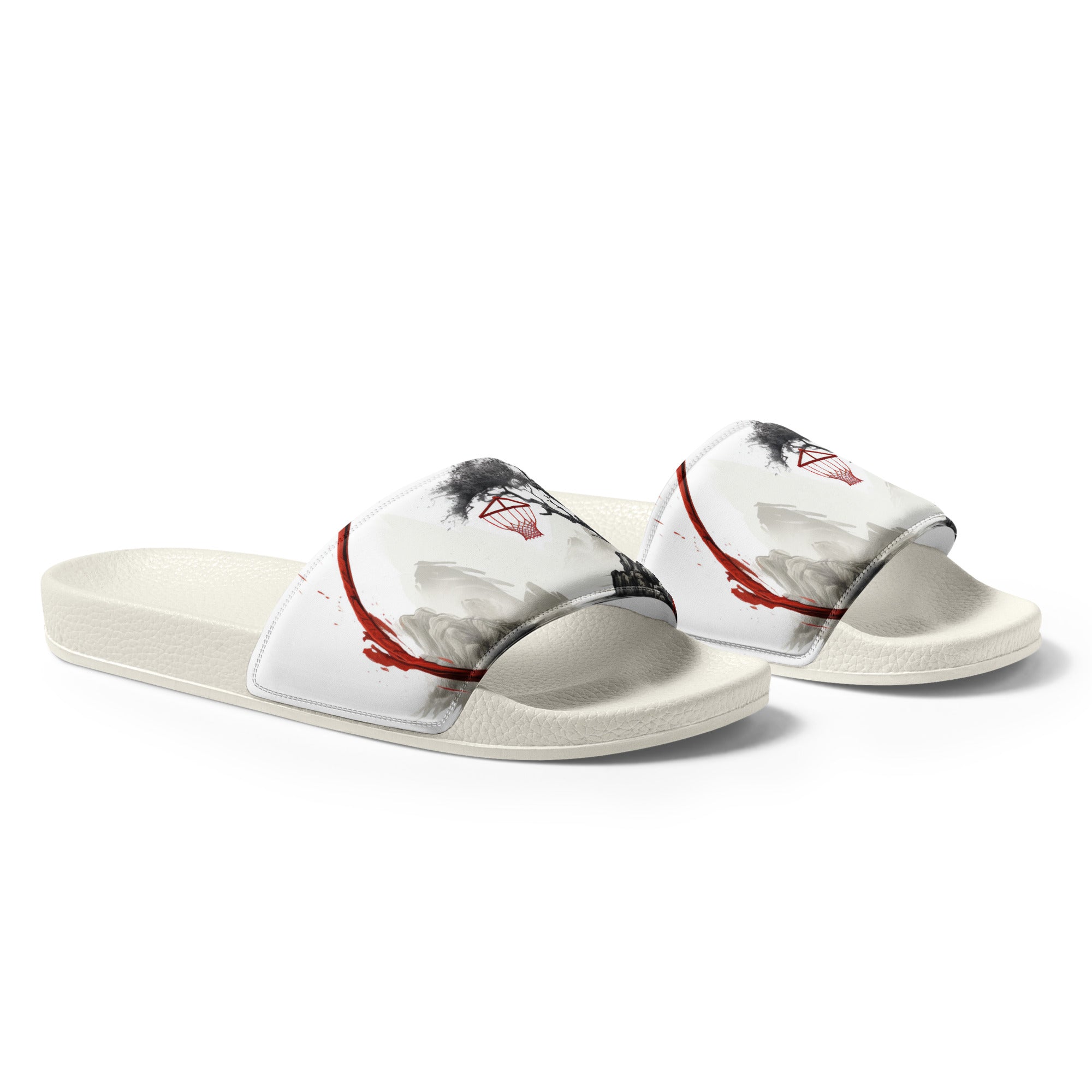Chinese hoop painting men’s slides - Caster Coast