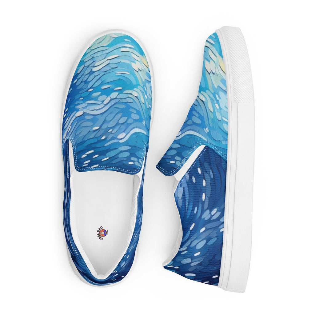 Chill Ocean Men’s slip - on canvas shoes - Caster Coast