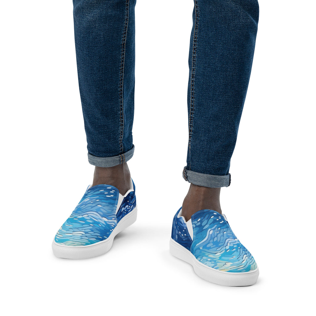Chill Ocean Men’s slip - on canvas shoes - Caster Coast