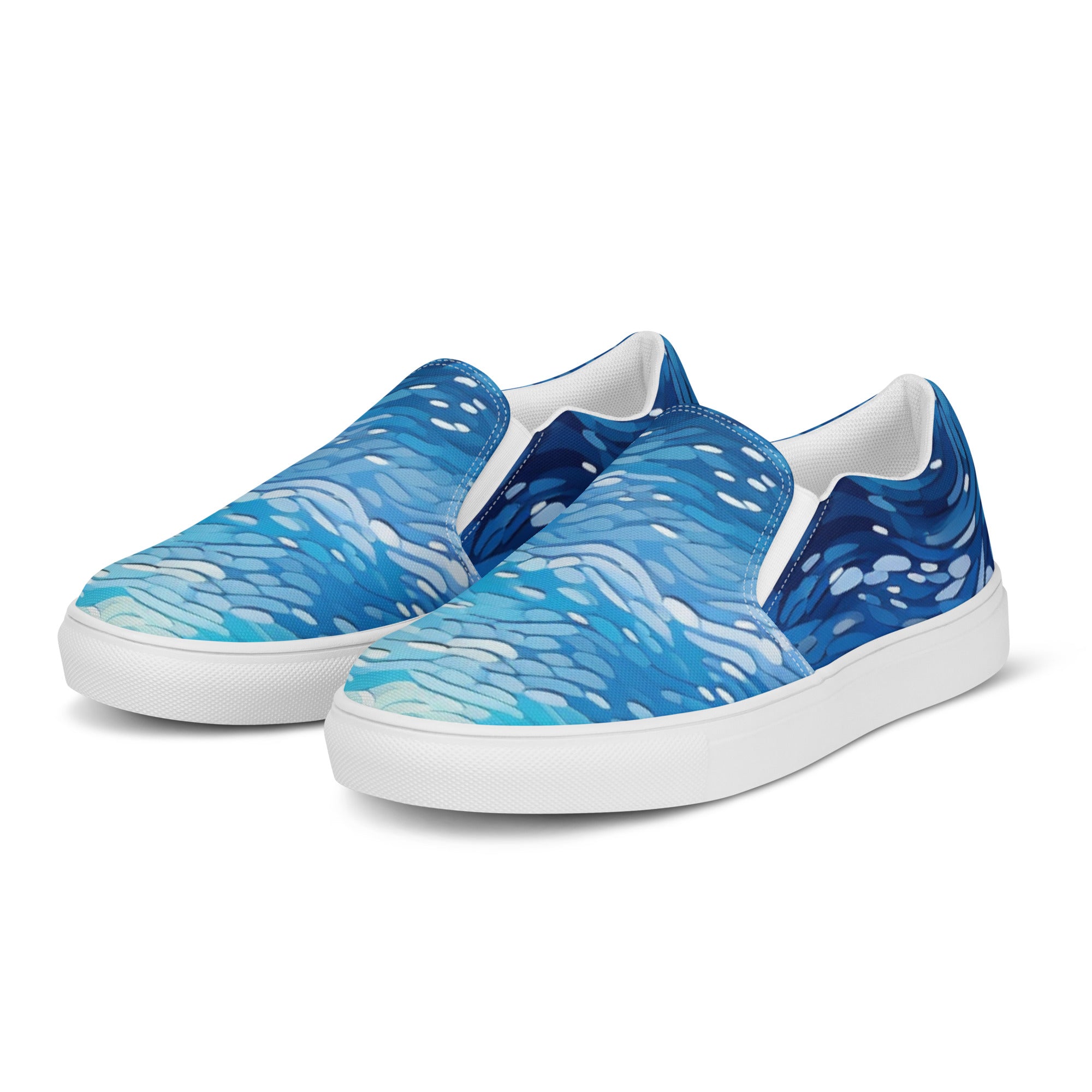 Chill Ocean Men’s slip - on canvas shoes - Caster Coast