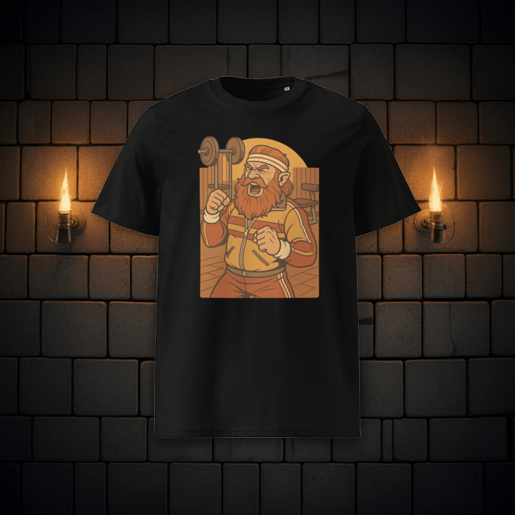 Dwarf Fitness Influencer Tee – “Get Swole or Go Home” - Caster Coast