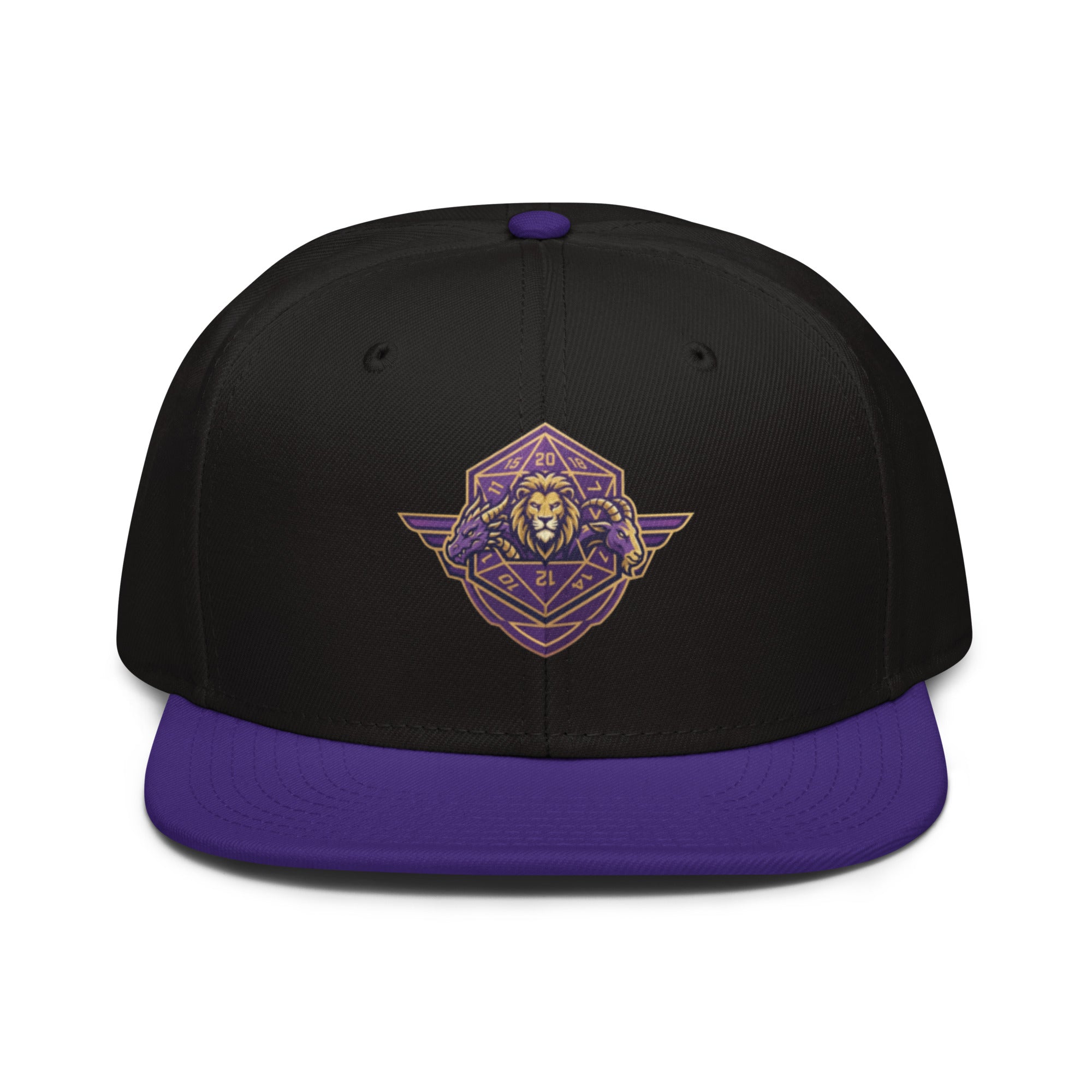 Critical Hit Chimera D&D Snapback Hat | Dungeons & Dragons Geek Dad Cap - Caster Coast