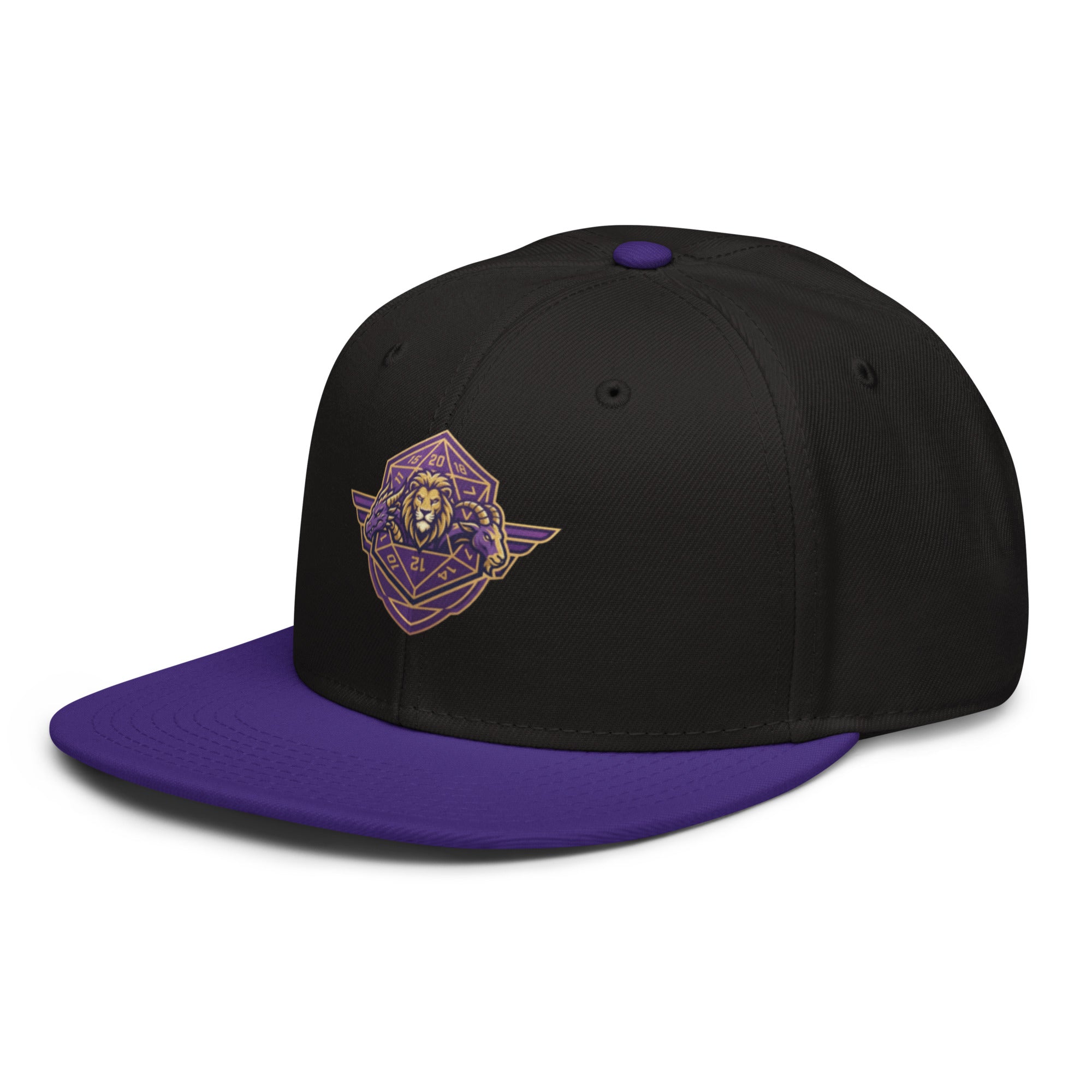Critical Hit Chimera D&D Snapback Hat | Dungeons & Dragons Geek Dad Cap - Caster Coast