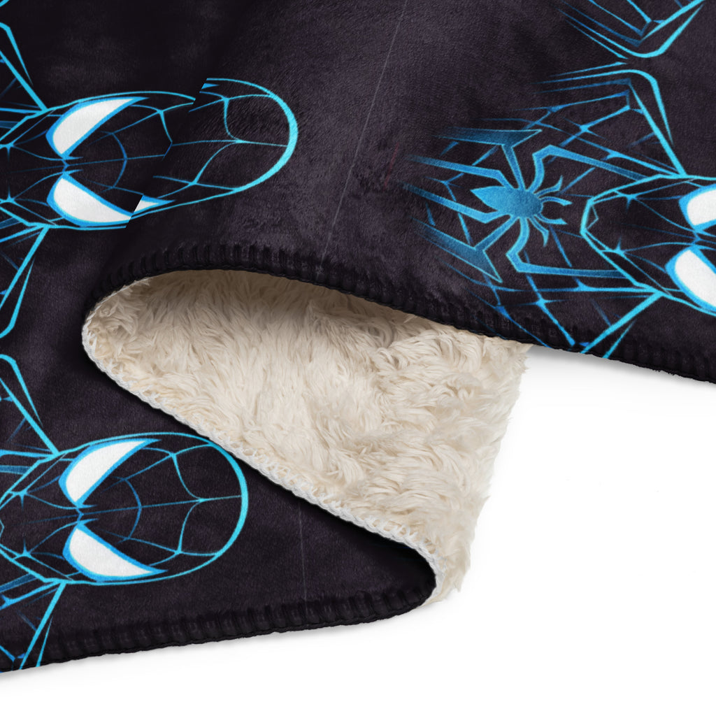 Dark Spidey sherpa blanket - Caster Coast