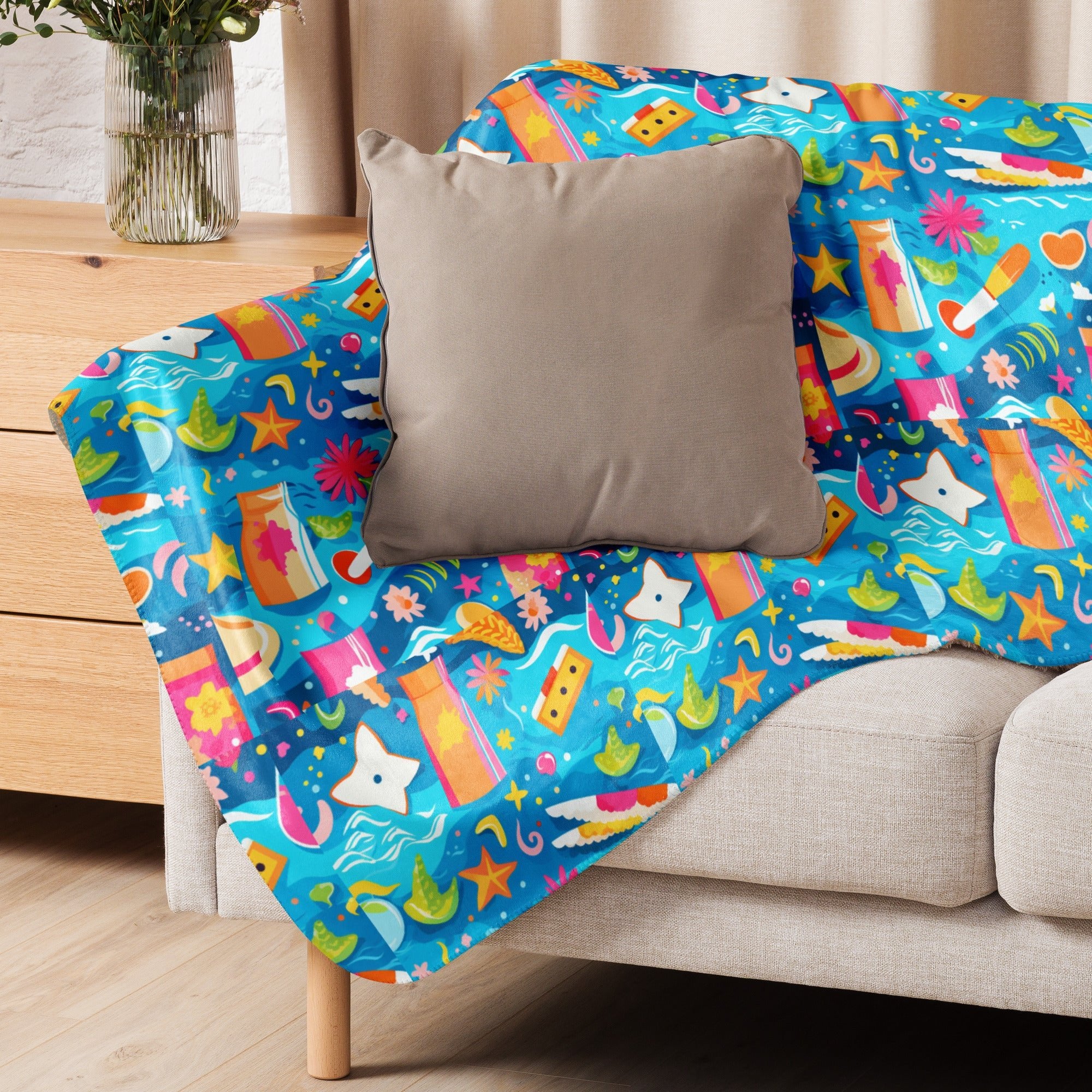 Let's Splash sherpa blanket - Caster Coast