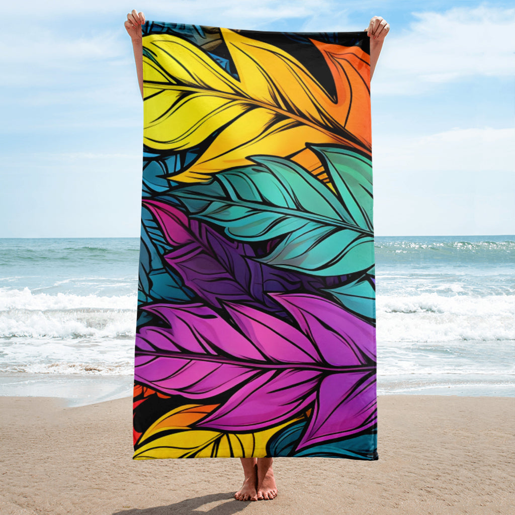 Flashy Leaves Towel - Caster Coast