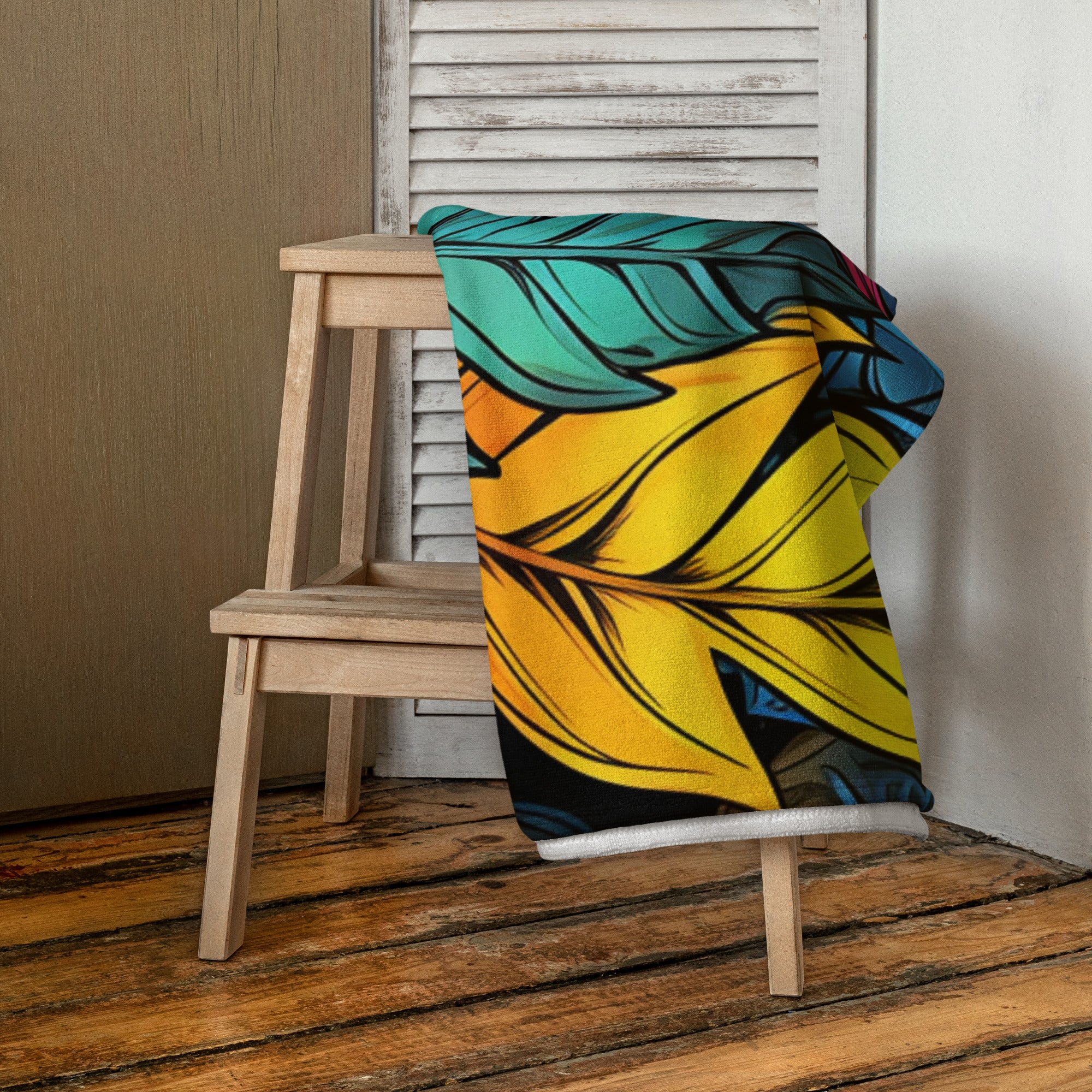 Flashy Leaves Towel - Caster Coast