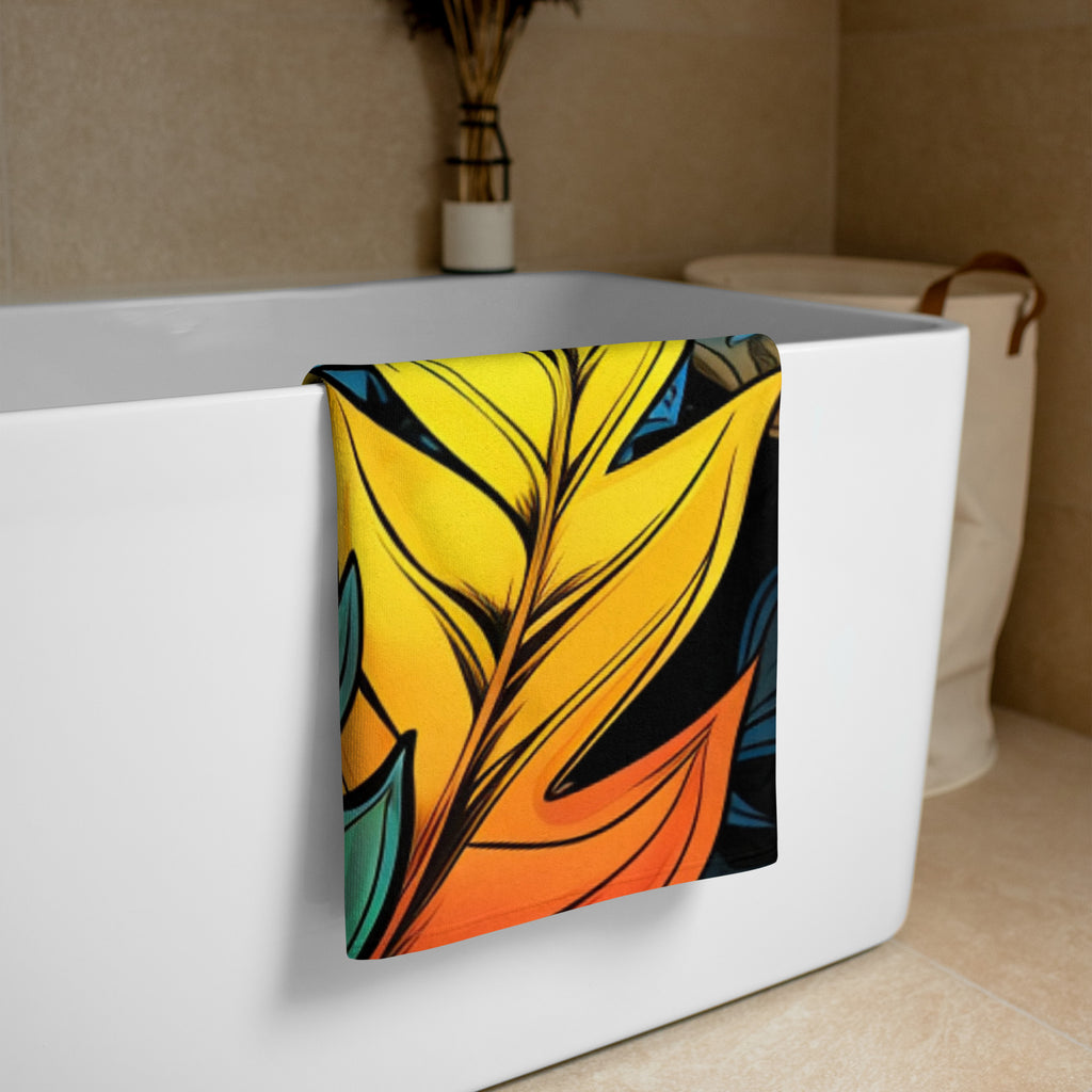 Flashy Leaves Towel - Caster Coast