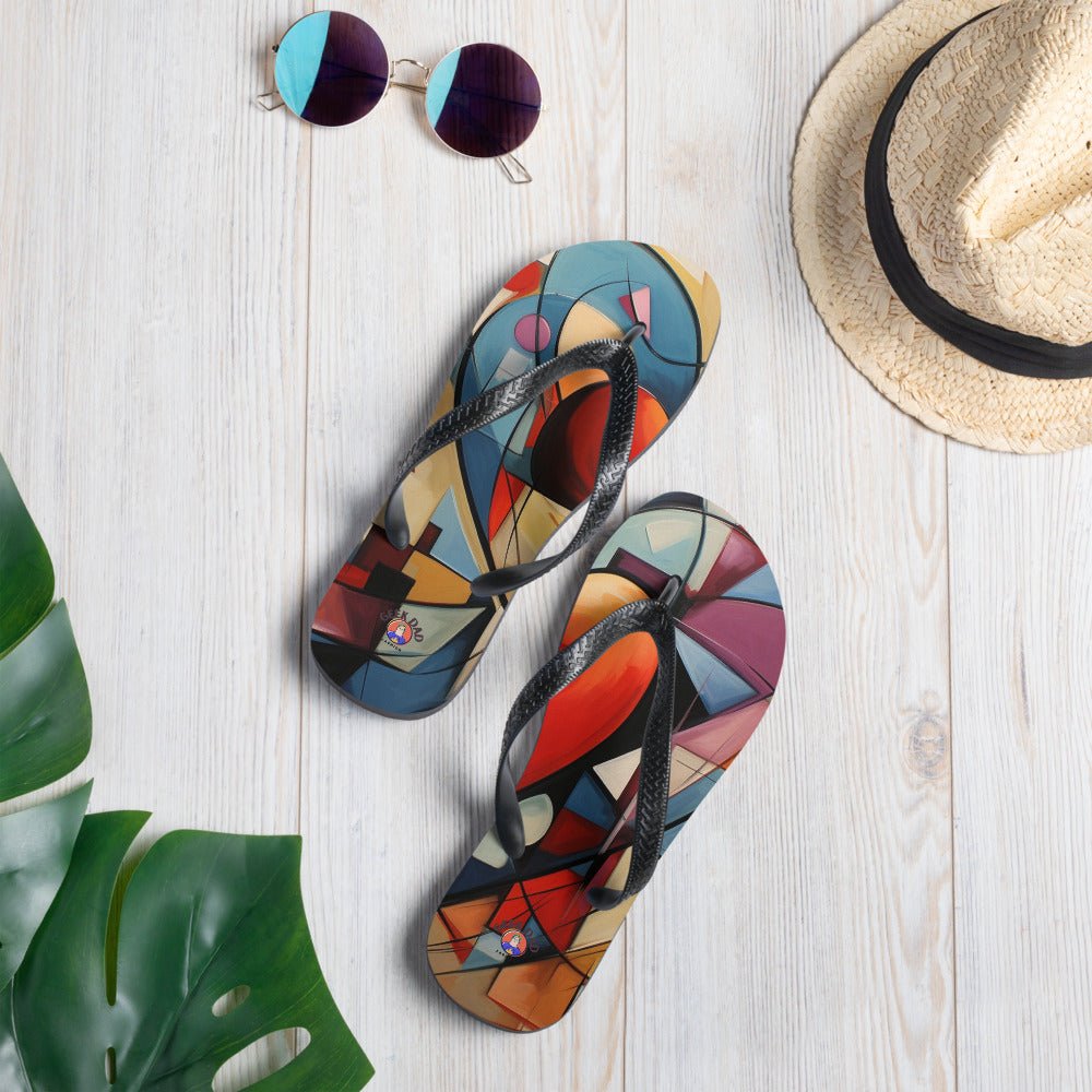 Abstract Love Flip - Flops - Caster Coast