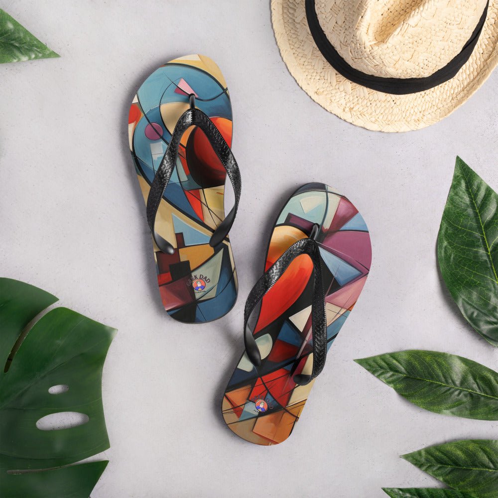 Abstract Love Flip - Flops - Caster Coast