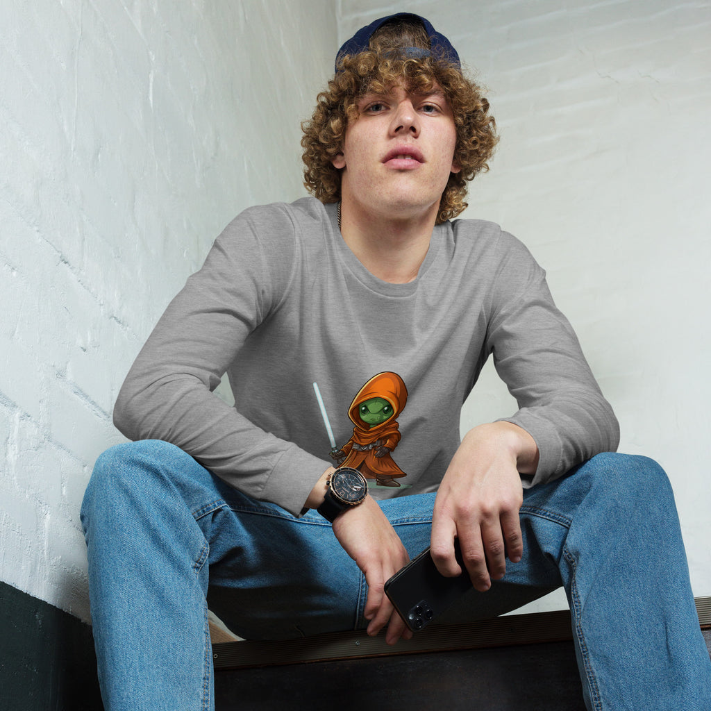 Midor the Green Alien Jedi Unisex Long Sleeve Tee - Caster Coast