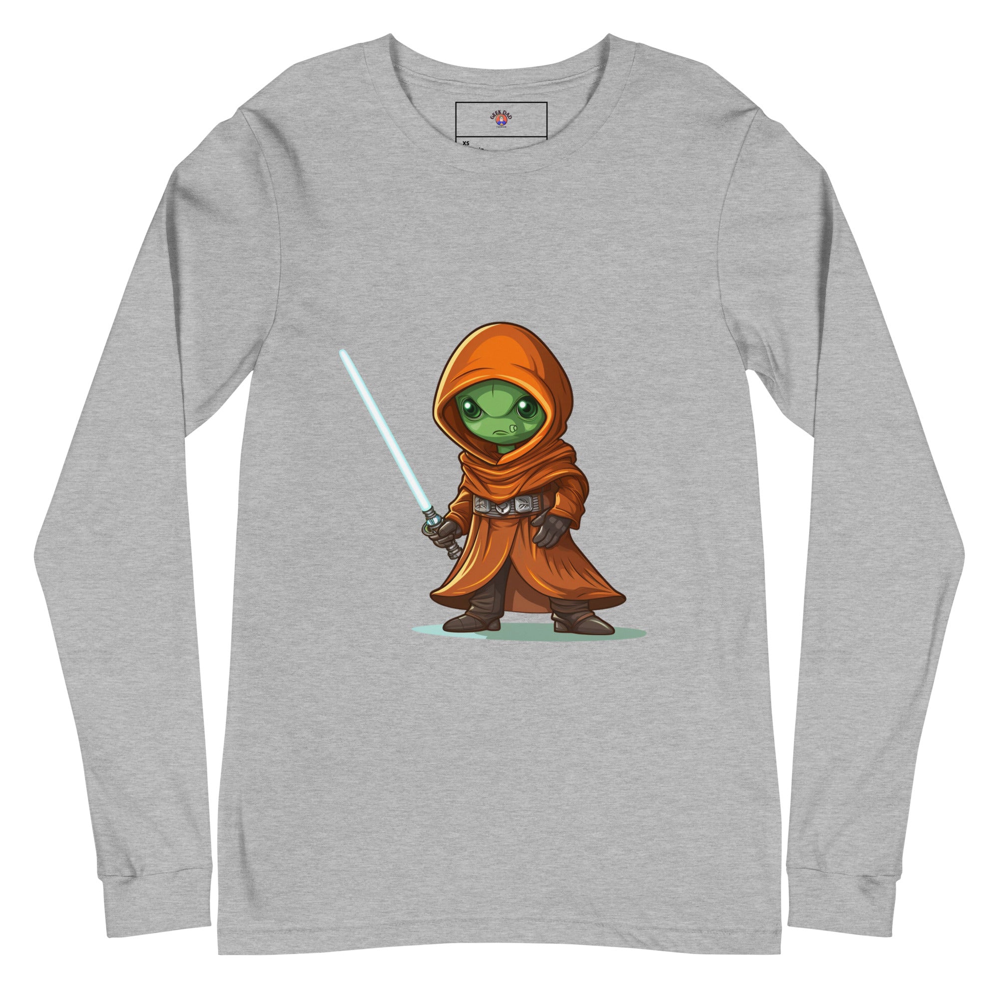 Midor the Green Alien Jedi Unisex Long Sleeve Tee - Caster Coast