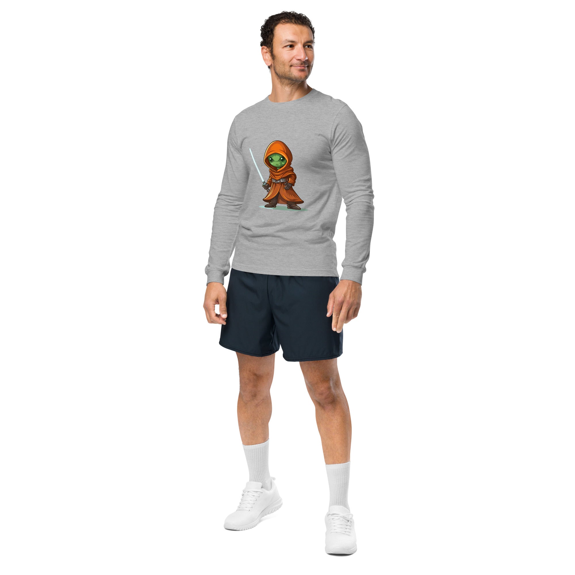 Midor the Green Alien Jedi Unisex Long Sleeve Tee - Caster Coast