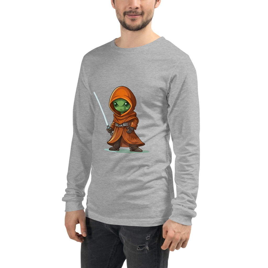 Midor the Green Alien Jedi Unisex Long Sleeve Tee - Caster Coast