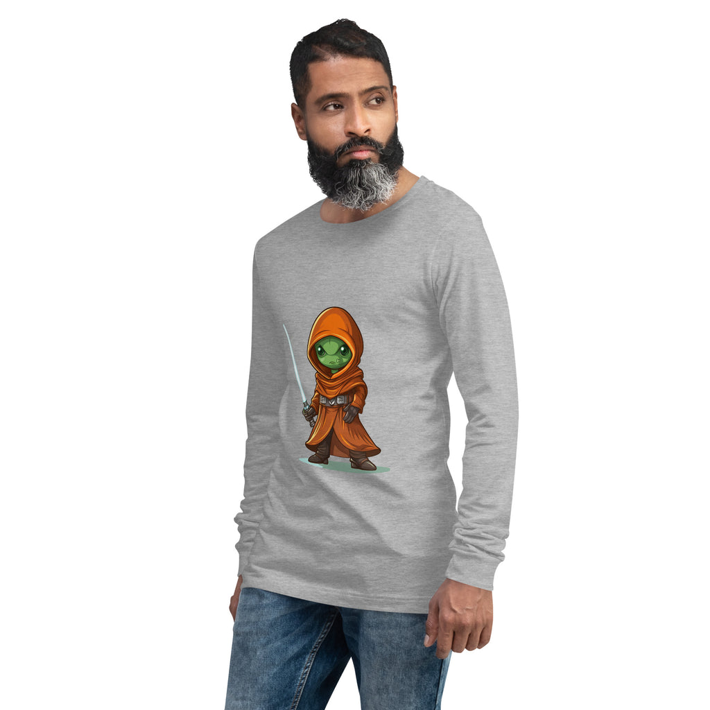Midor the Green Alien Jedi Unisex Long Sleeve Tee - Caster Coast