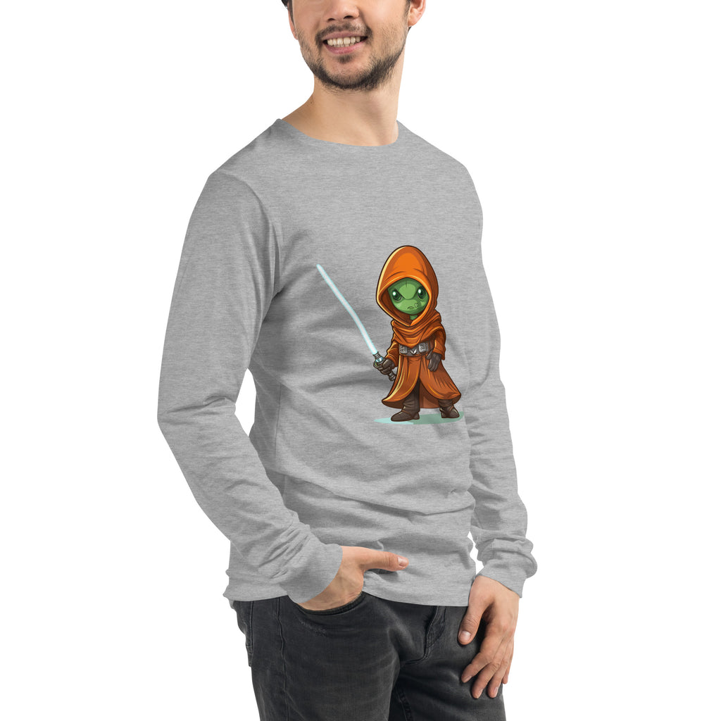 Midor the Green Alien Jedi Unisex Long Sleeve Tee - Caster Coast