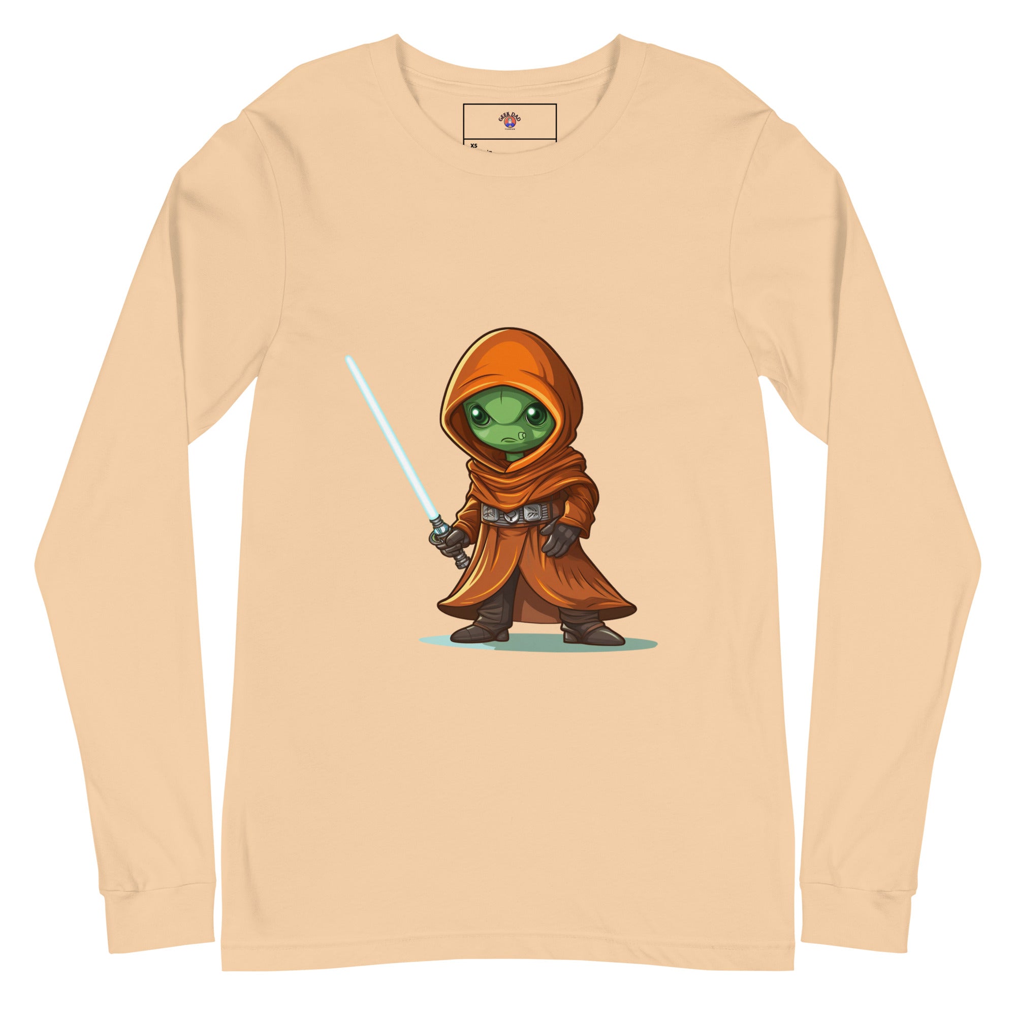 Midor the Green Alien Jedi Unisex Long Sleeve Tee - Caster Coast