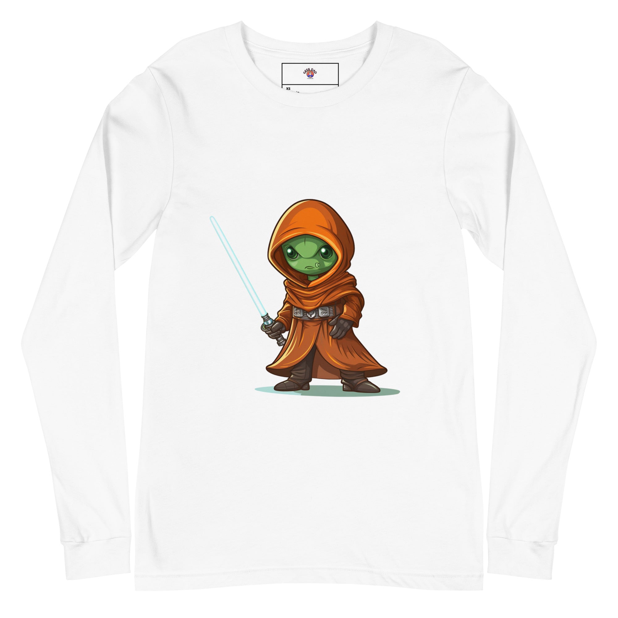 Midor the Green Alien Jedi Unisex Long Sleeve Tee - Caster Coast