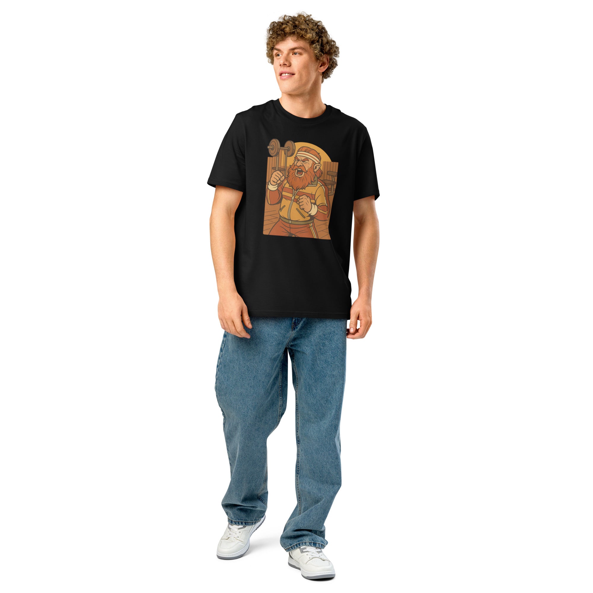Dwarf Fitness Influencer Tee – “Get Swole or Go Home” - Caster Coast