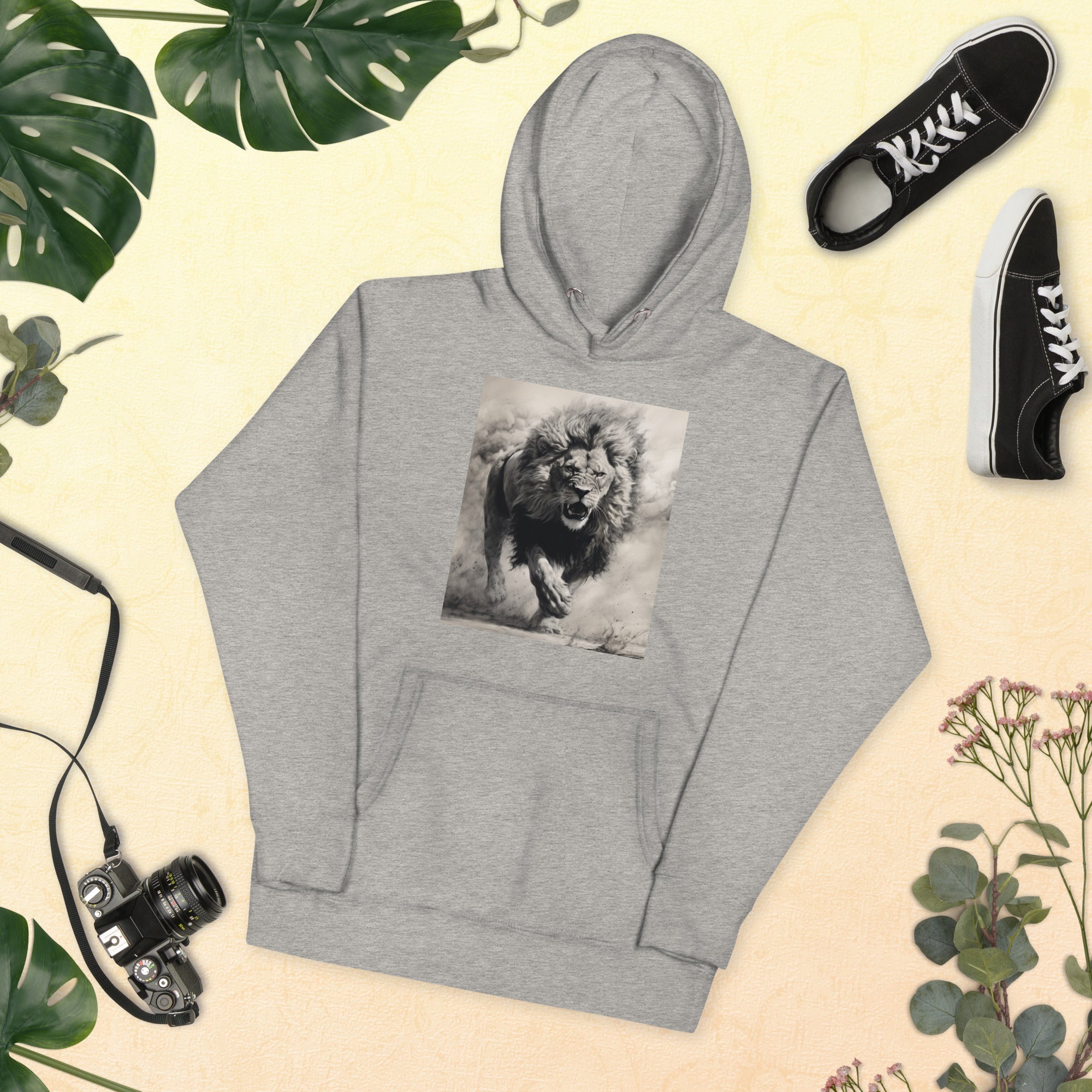 Lion in Sandstorm Unisex Hoodie - Caster Coast
