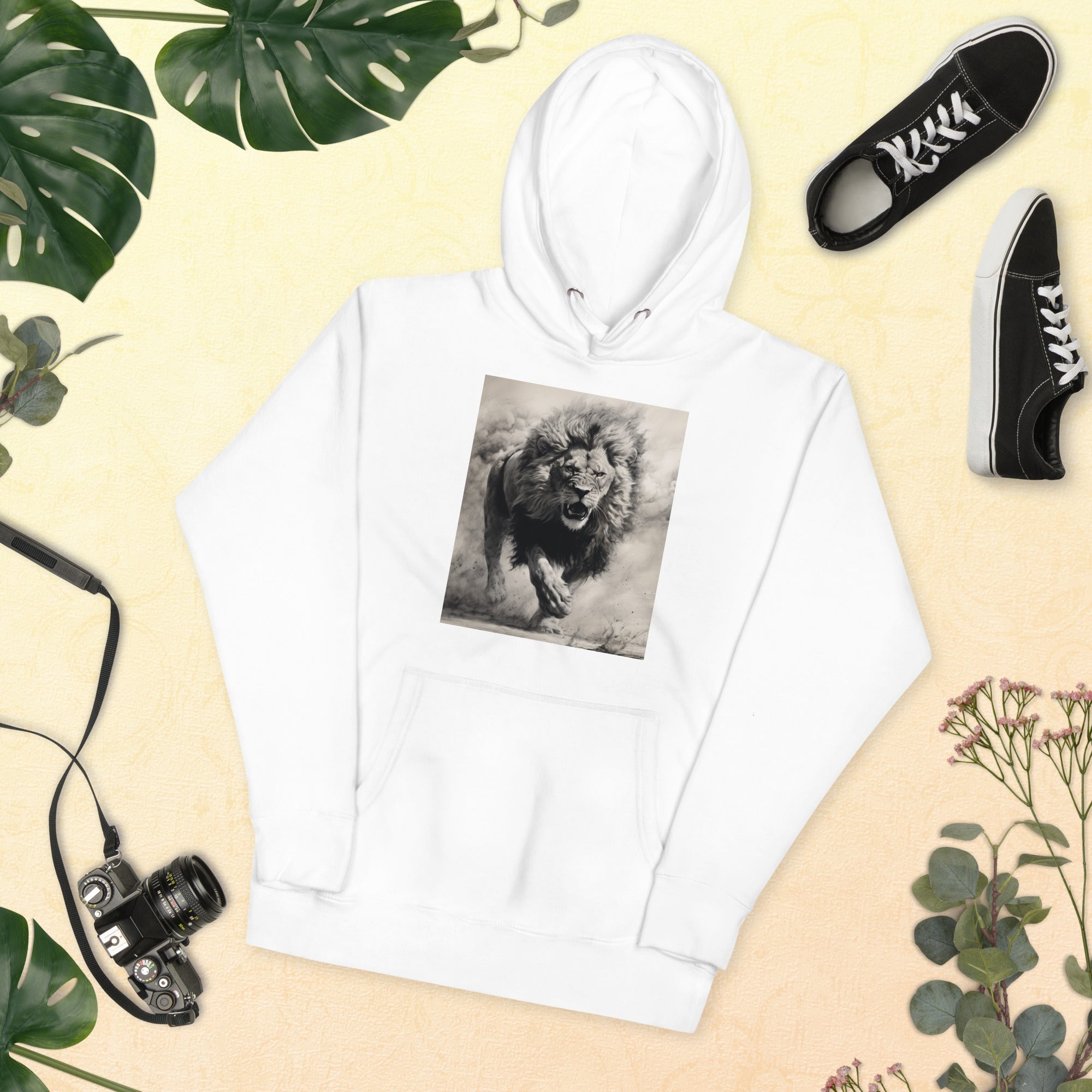 Lion in Sandstorm Unisex Hoodie - Caster Coast