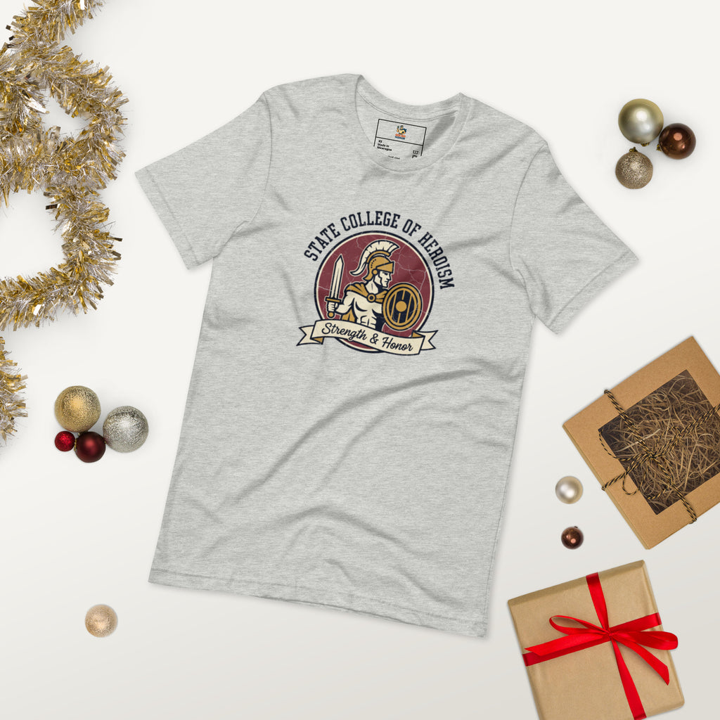 State College of Heroism T-Shirt | Geeky D&D Tee - Caster Coast
