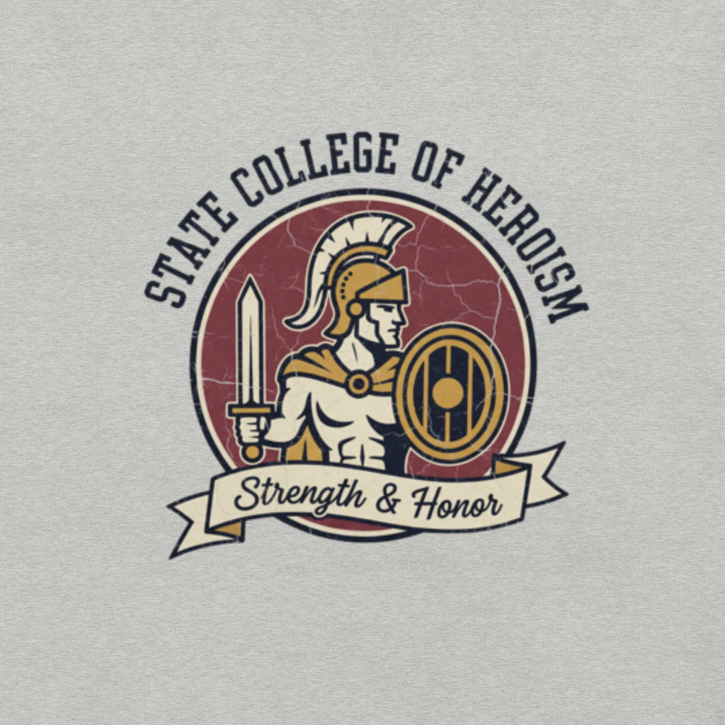 State College of Heroism T-Shirt | Geeky D&D Tee - Caster Coast