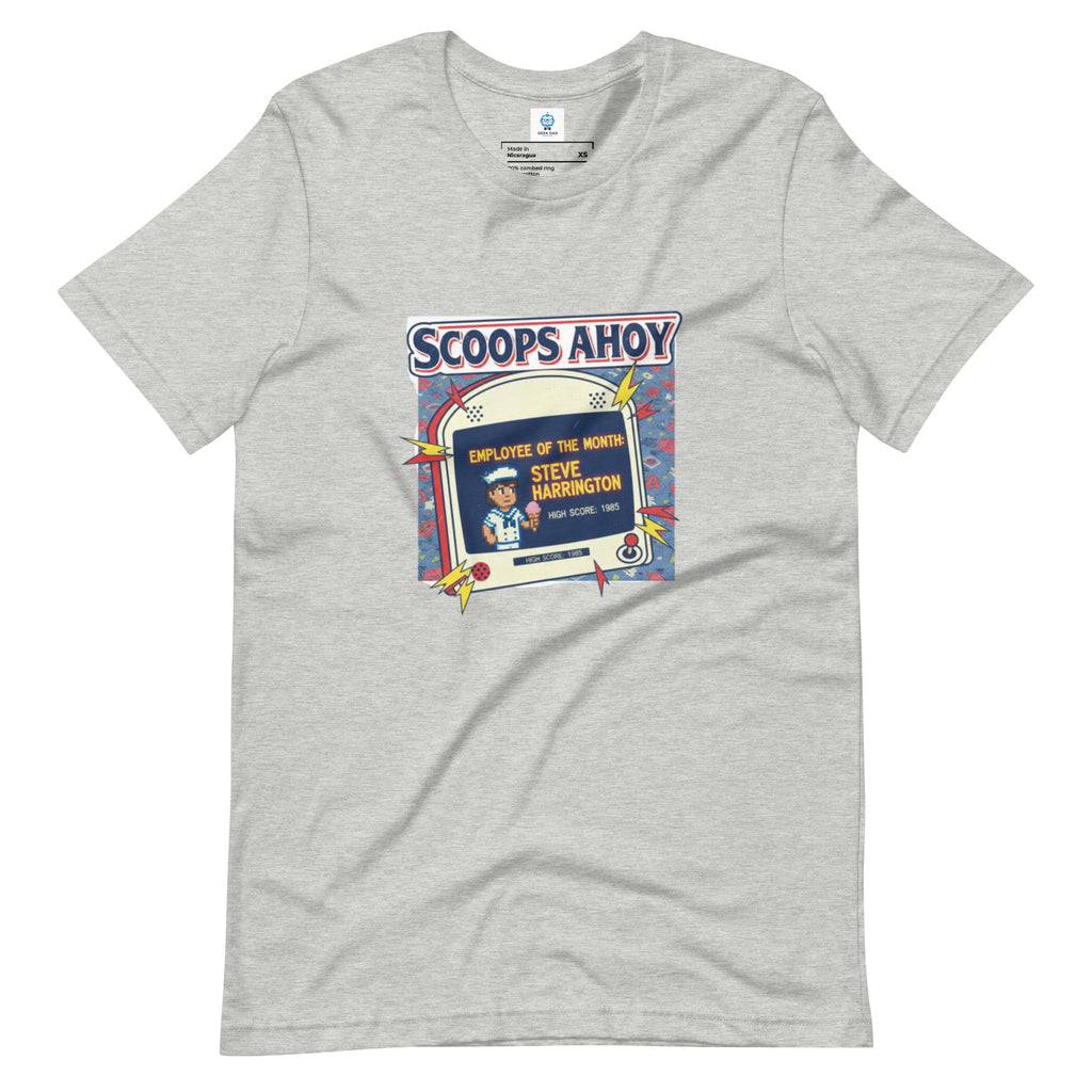 Scoops Ahoy Employee T-Shirt | Unofficial Hawkins Stranger Things Tee - Caster Coast