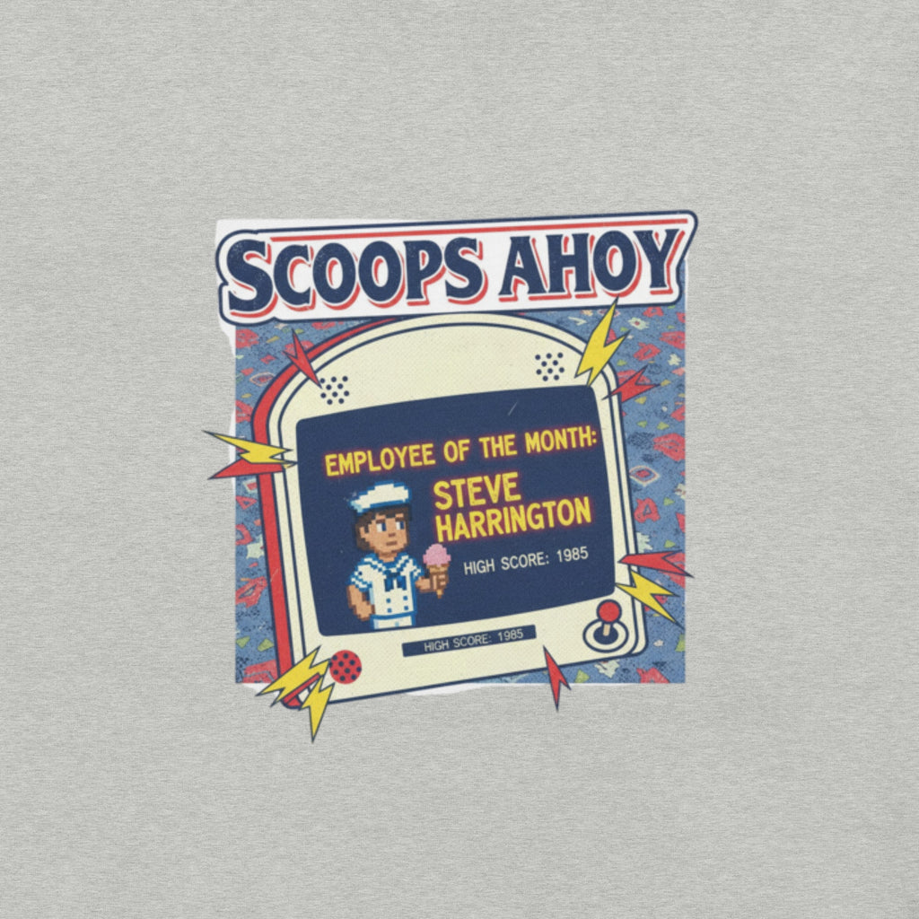Scoops Ahoy Employee T-Shirt | Unofficial Hawkins Stranger Things Tee - Caster Coast