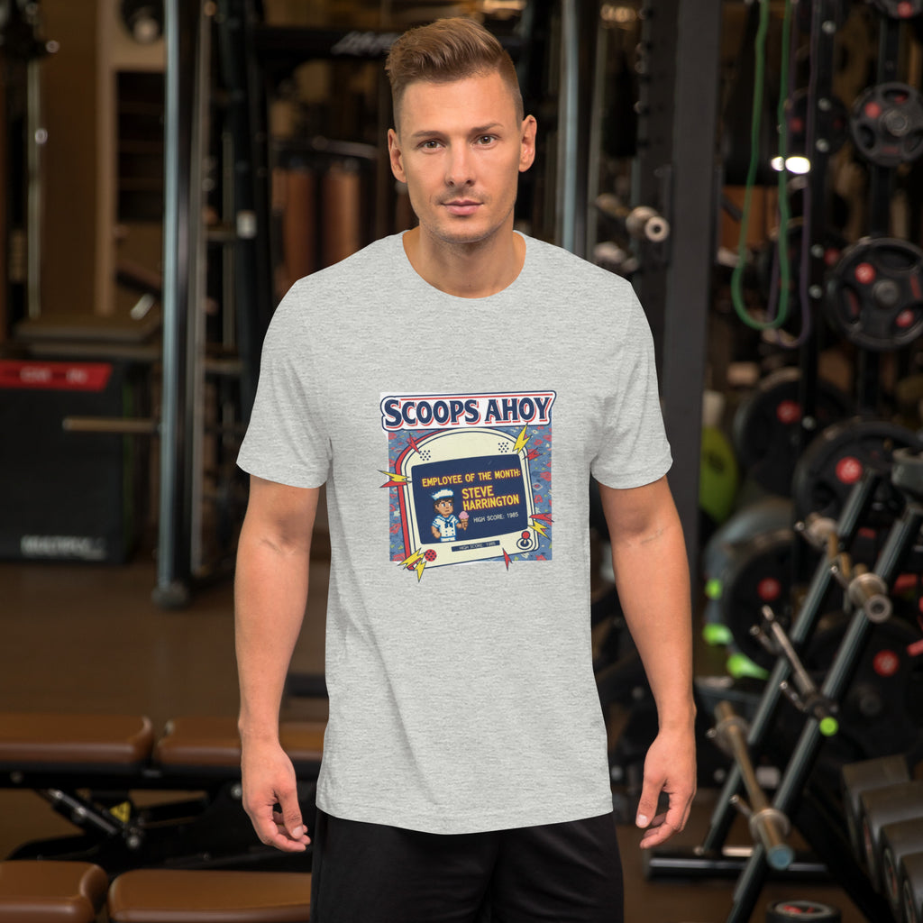 Scoops Ahoy Employee T-Shirt | Unofficial Hawkins Stranger Things Tee - Caster Coast