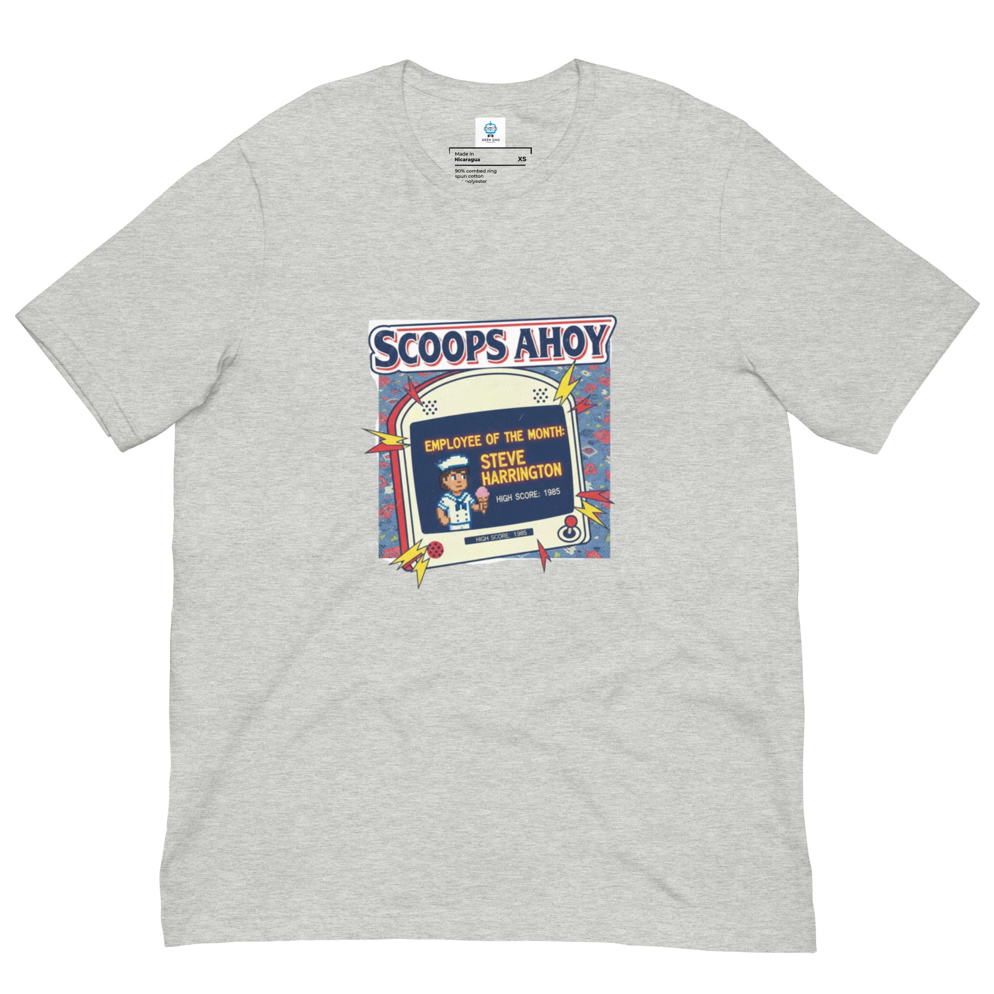 Scoops Ahoy Employee T-Shirt | Unofficial Hawkins Stranger Things Tee - Caster Coast