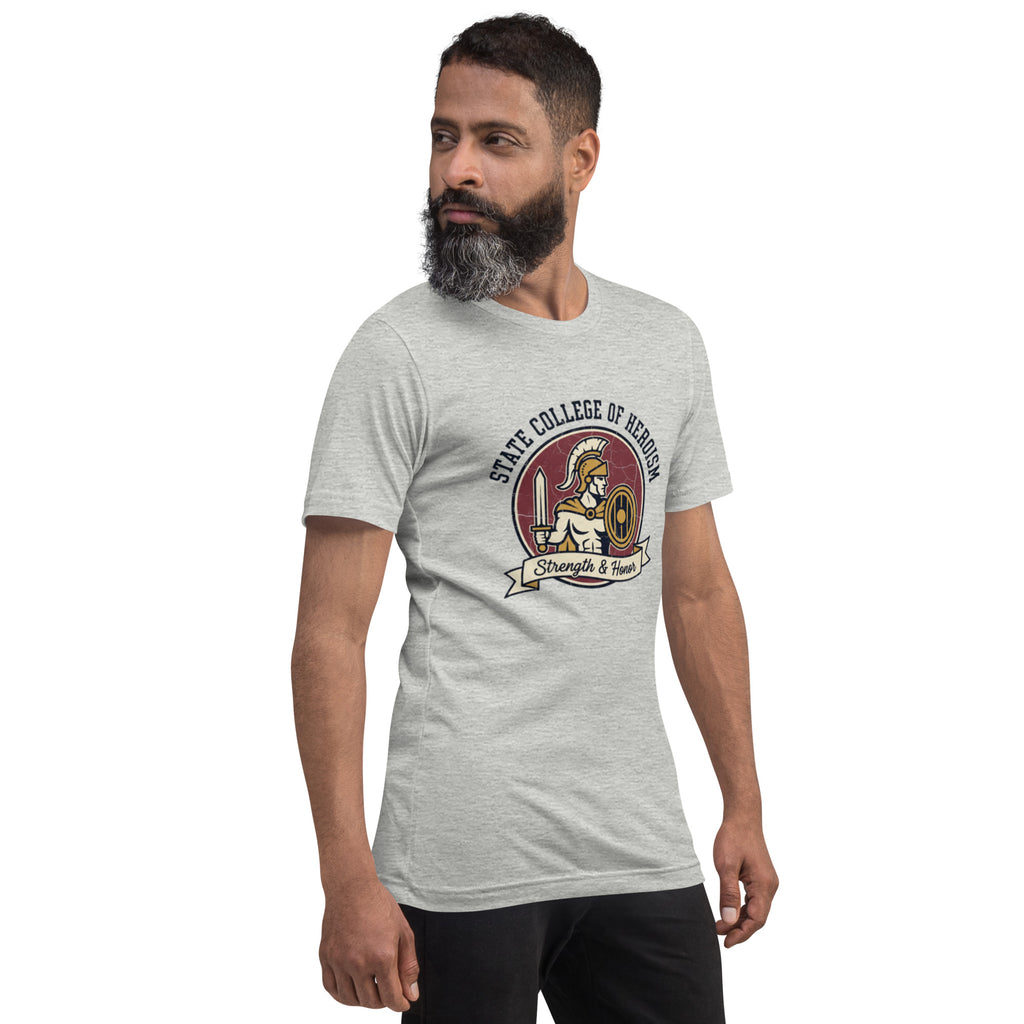 State College of Heroism T-Shirt | Geeky D&D Tee - Caster Coast