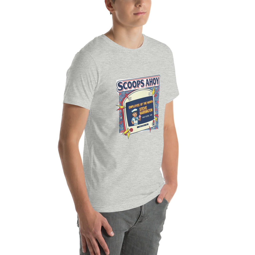 Scoops Ahoy Employee T-Shirt | Unofficial Hawkins Stranger Things Tee - Caster Coast