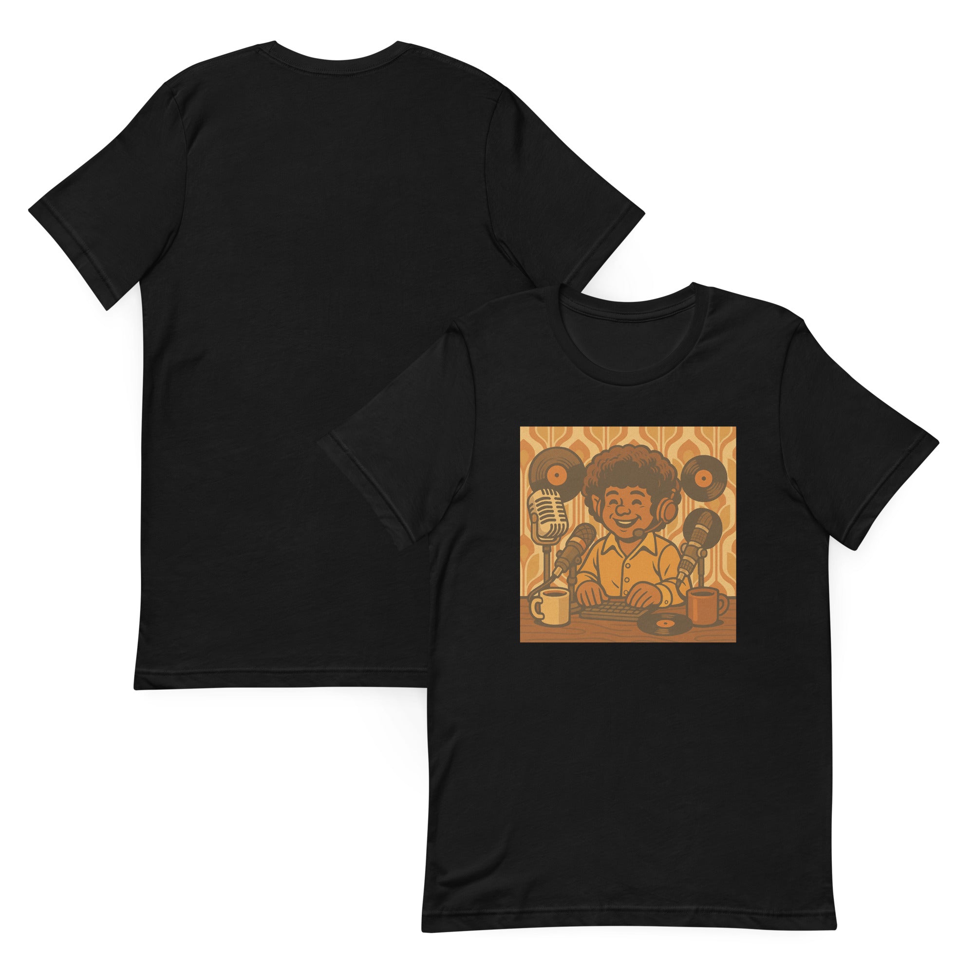 Halfling Bard Podcaster T-Shirt | Funny D&D and TTRPG Inspired Tee for Gamers - Caster Coast